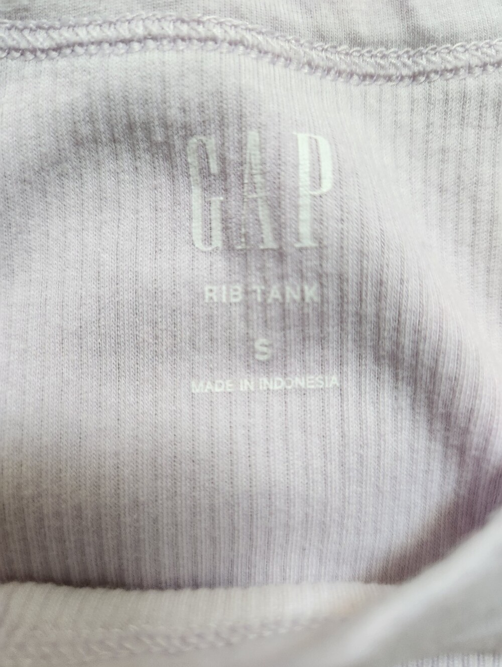 GAP Lavender Ribbed High-Neck Tank - Picture 2 of 8